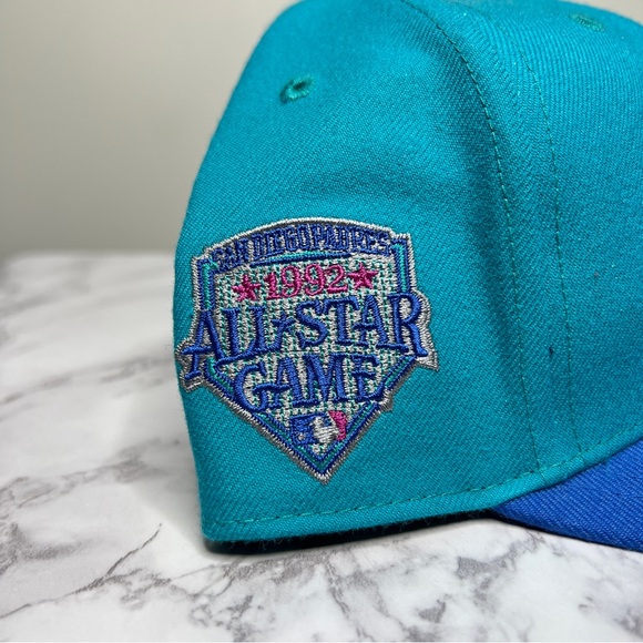 ‘47 Brand San Diego Padres SnapBack Teal and Pink MLB Genuinely Merchandise OSFA - Picture 4 of 10